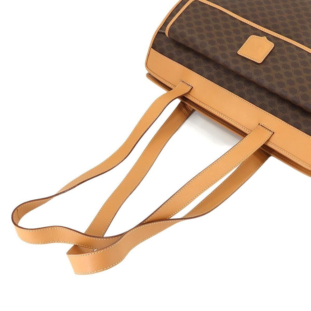 Celine Macadam Shoulder Bag Leather Brown - Picture 5 of 8